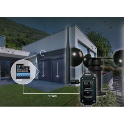 BleBox windSensor PRO czujnik wiatru WiFi 12-24 V DC z anteną zewnętrzną