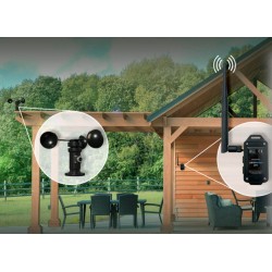 BleBox windSensor PRO czujnik wiatru WiFi 12-24 V DC z anteną zewnętrzną