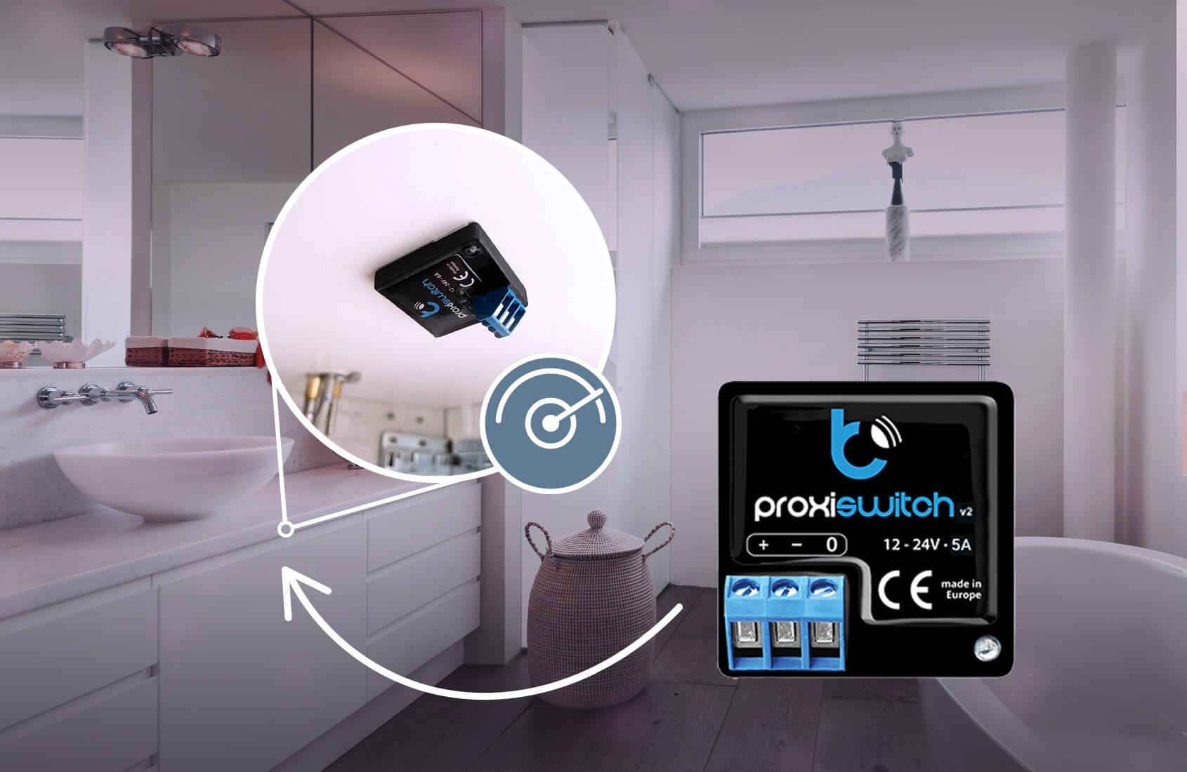 BleBox proxiSwitch – czujnik ruchu bezprzewodowy wraz z przyciskiem proximotion v2