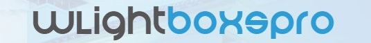 BleBox wLightBoxS PRO logo Logo wLightBoxS PRO - stylizowany napis czarno-niebieski