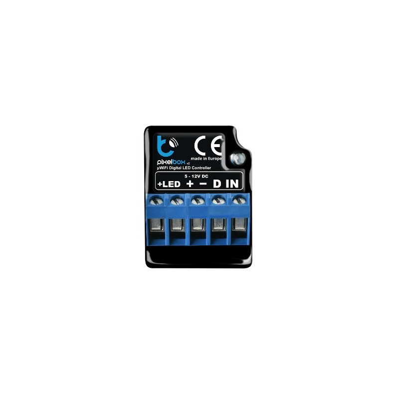 BleBox pixelBox v2 sterownik taśm LED cyfrowych WS2812 WS2811 5-12 V WiFi RGB