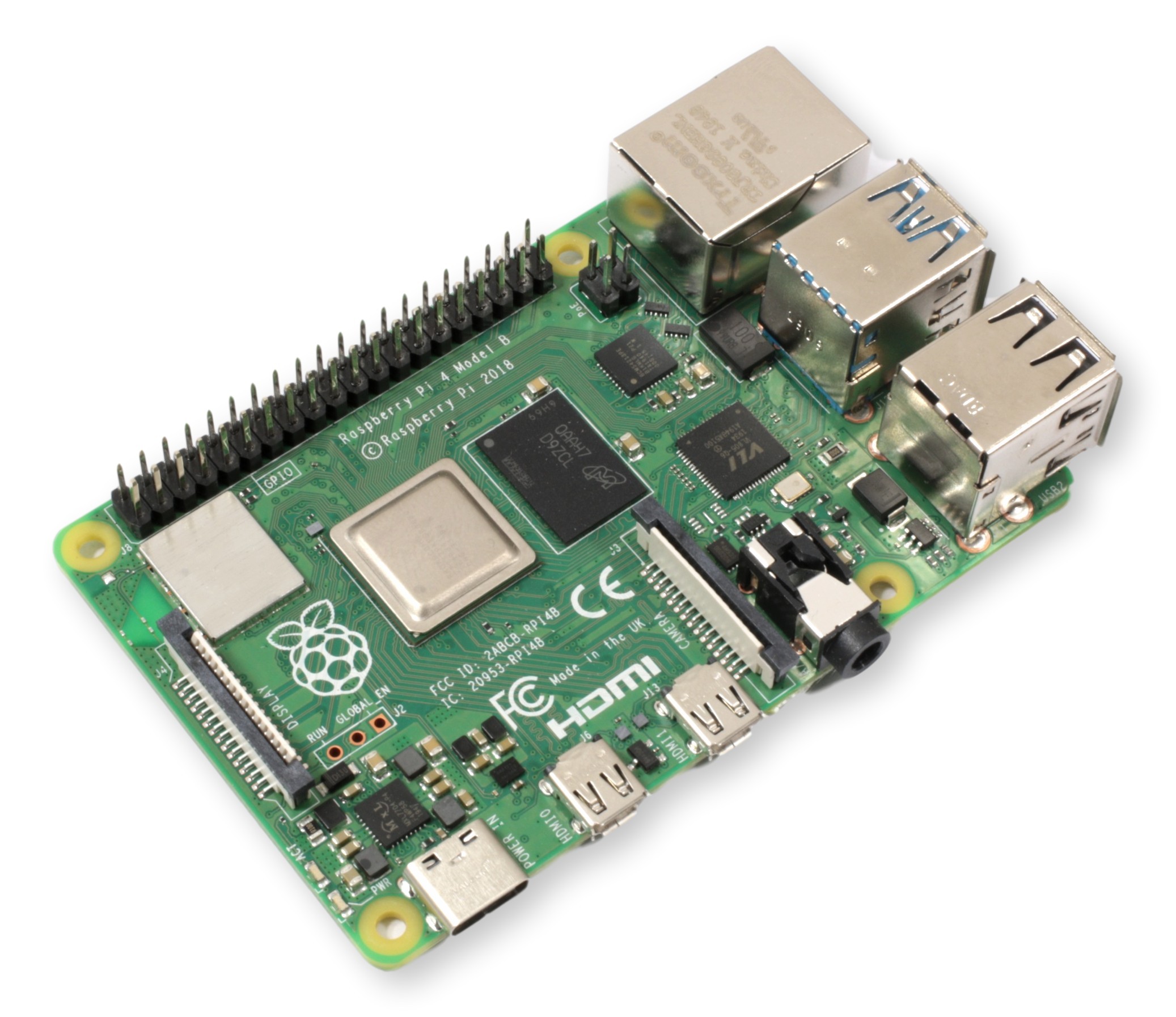 Raspberry Pi 4 Model B - kompaktowy komputer single-board z portami USB, HDMI, Ethernet i GPIO