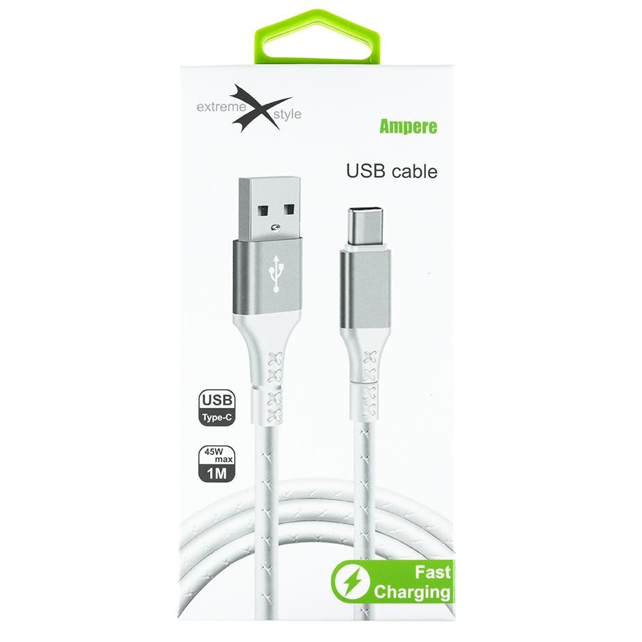 Kabel USB typ-C biały 100 cm - szybkie ładowanie i transfer danych