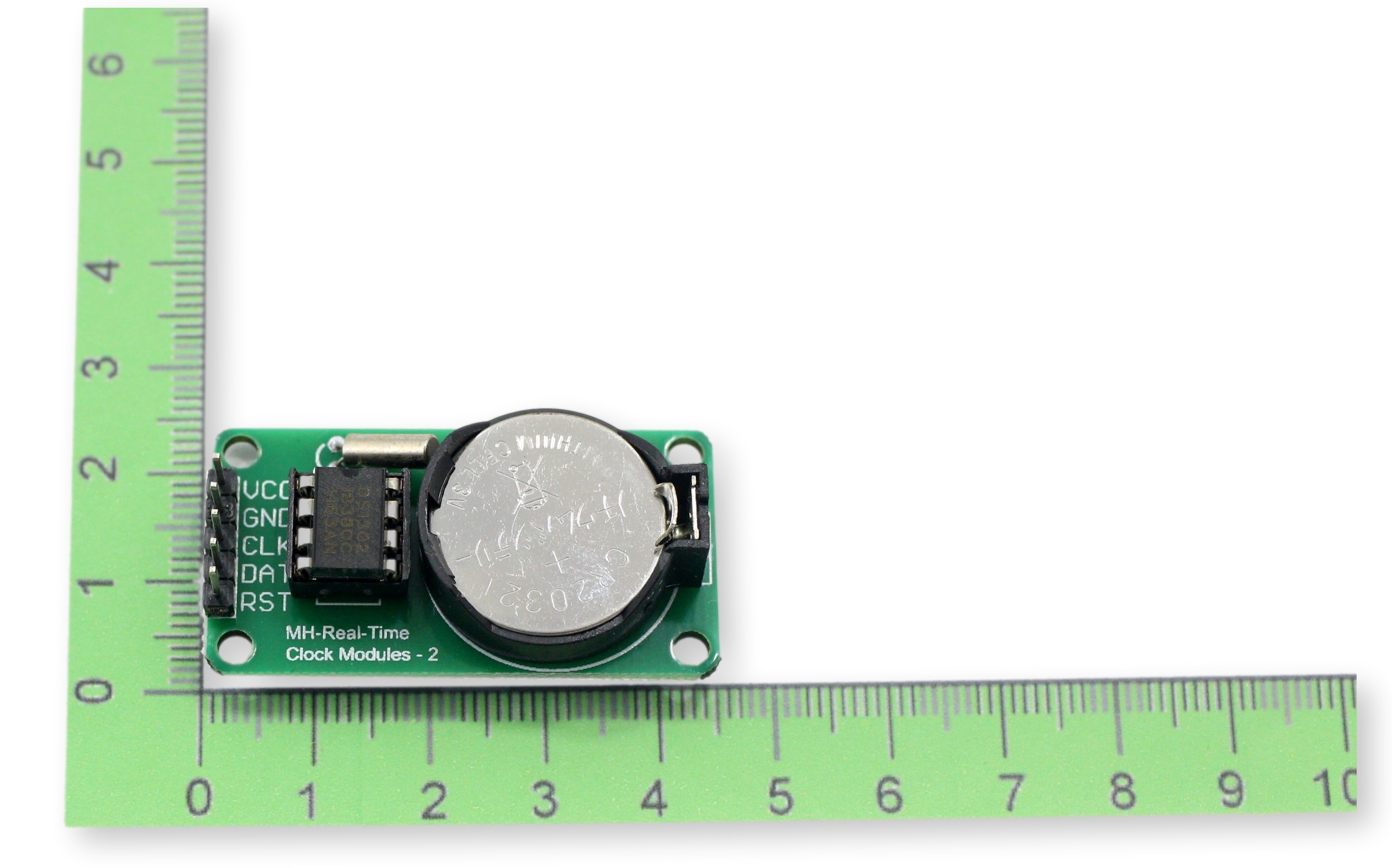 Moduł DS1302 RTC - układ zegara czasu rzeczywistego z baterią CR2032 do projektów elektronicznych