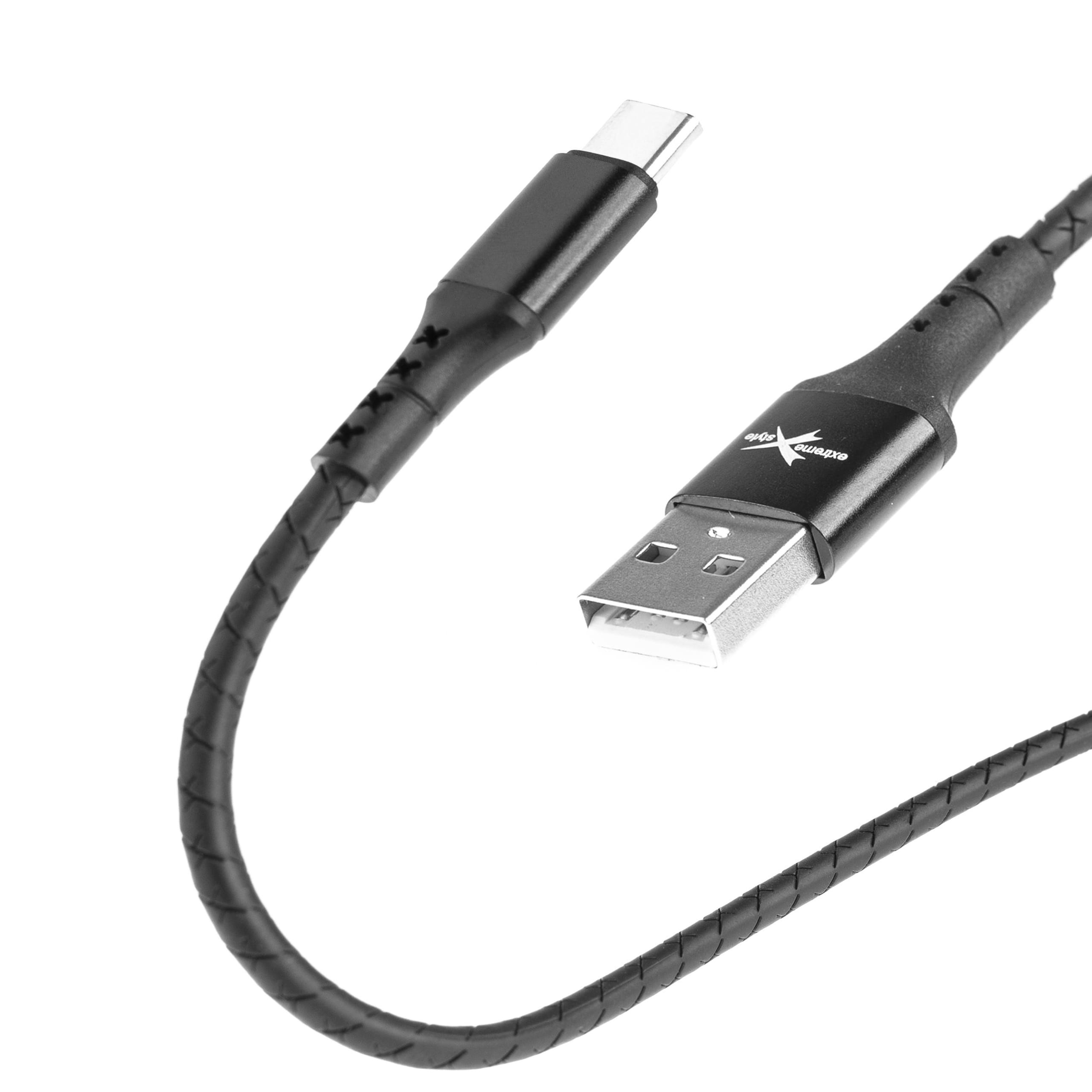 Czarny kabel USB typ-C 1,5m Kabel USB typ-C czarny 1,5m - szybkie ładowanie i przesył danych