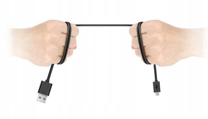Czarny kabel USB Typ C 1.5m Kabel USB typ-C 1,5 m - czarny kabel do szybkiego ładowania i przesyłu danych