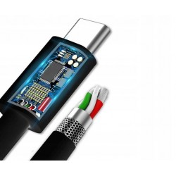 Kabel USB typ-C 1,5 m - szybkie ładowanie i przesył danych