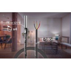 BleBox tempSensor DIN czujnik temperatury Wi-Fi na szynę DIN do 4 sond tempProbe