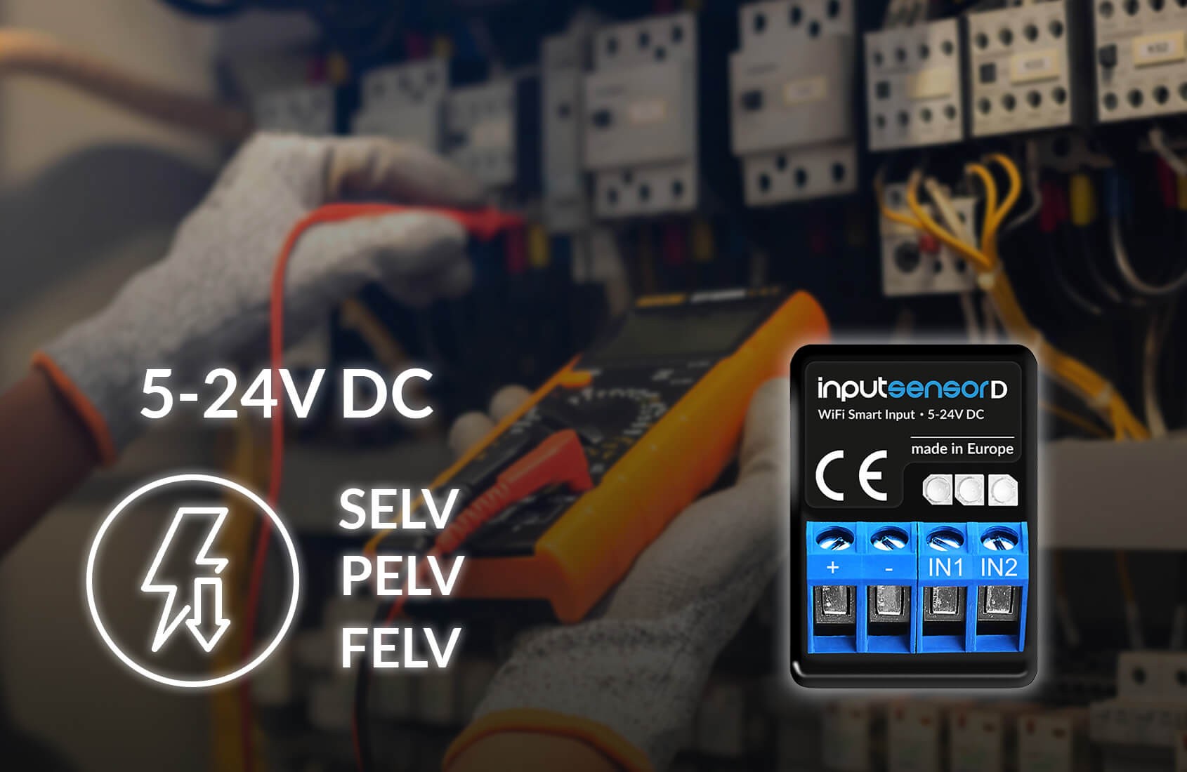 BleBox inputSensorD - moduł wejść WiFi do czujników 2 wejścia DC 5-24V