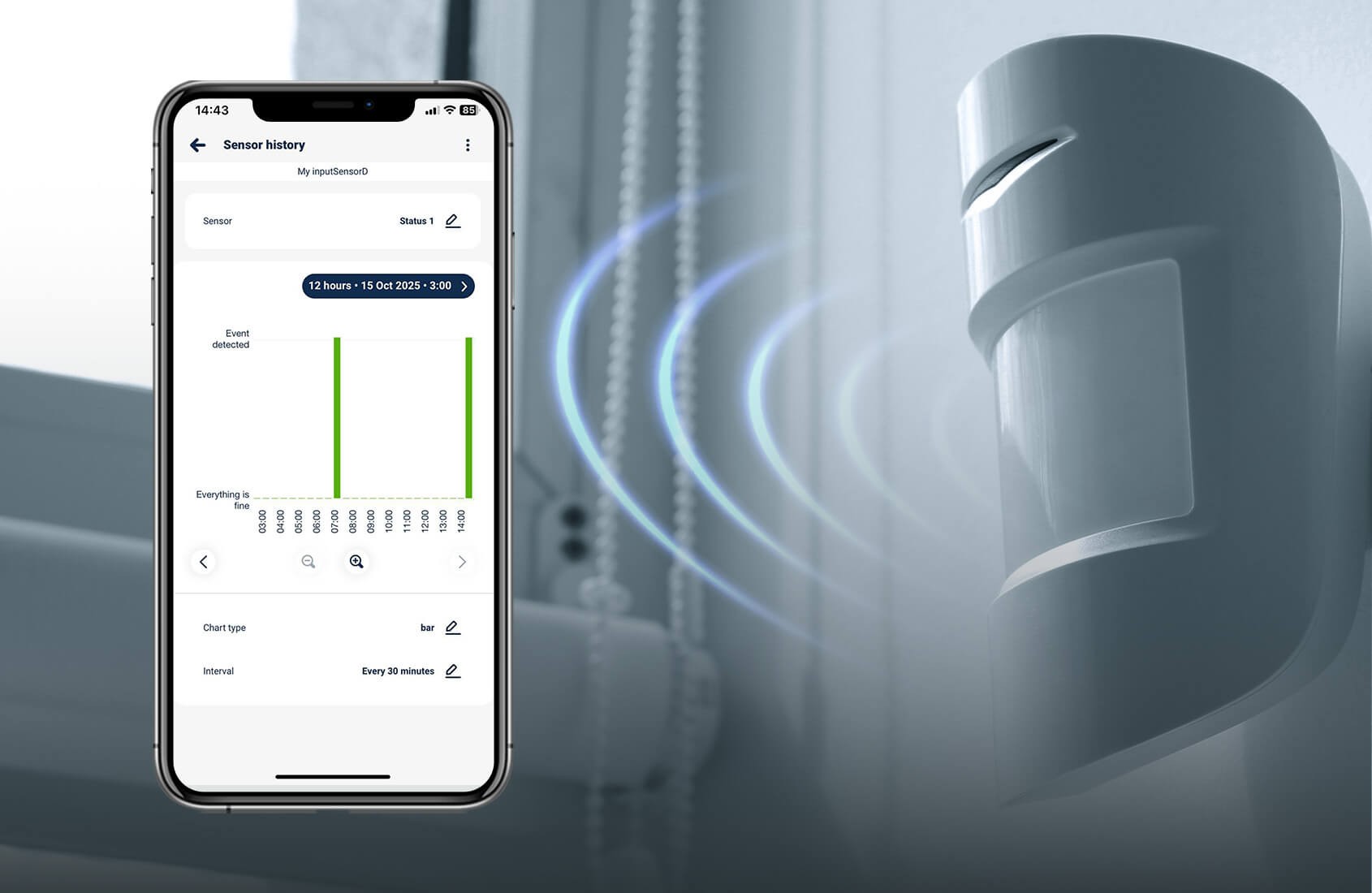 Czujnik bezpieczeństwa BleBox inputSensorD - moduł WiFi do czujników, 2 wejścia
