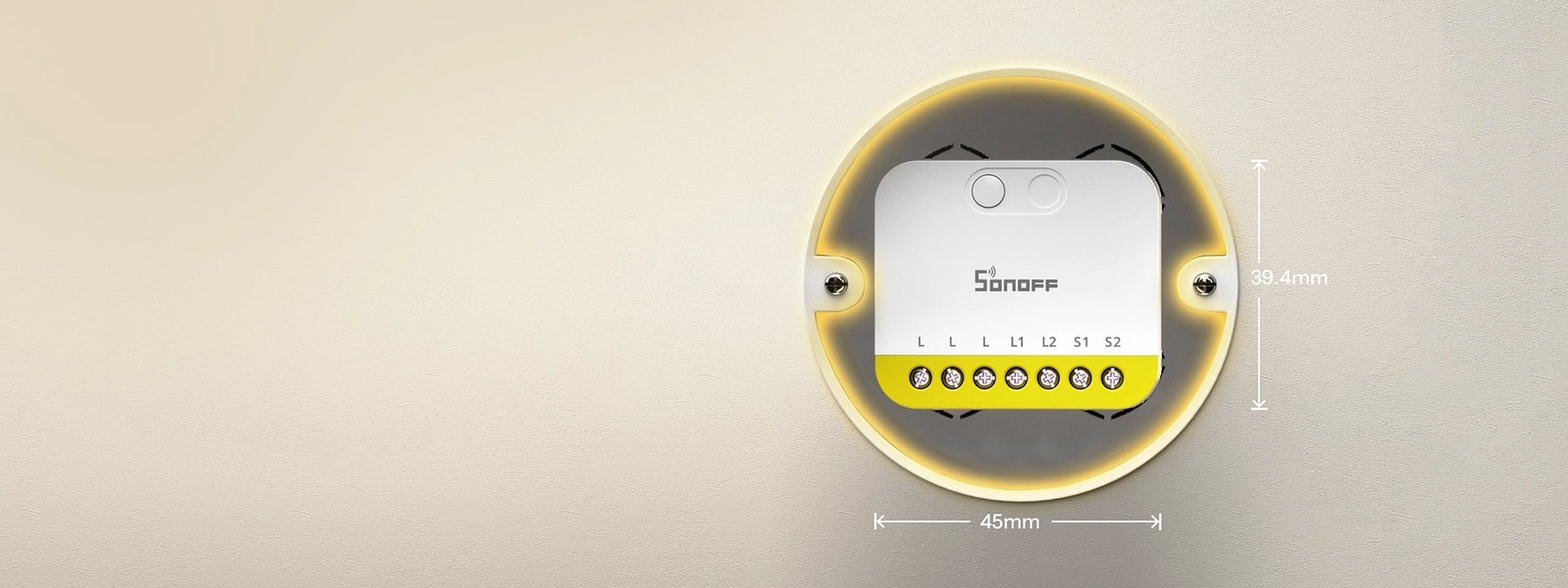 Sonoff Mini Duo-L 2-gang SONOFF MINI-ZB2GS-L MINI DUO-L 2-Gang Zigbee Smart Switch bez N neutralego