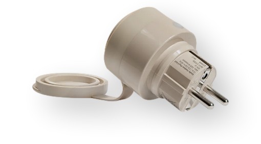 Shelly Plug S MTR Gen3 adapter zębaty IP44 Shelly Plug S MTR Gen3 adapter zębaty do gniazd typu C z kołem zabezpieczającym