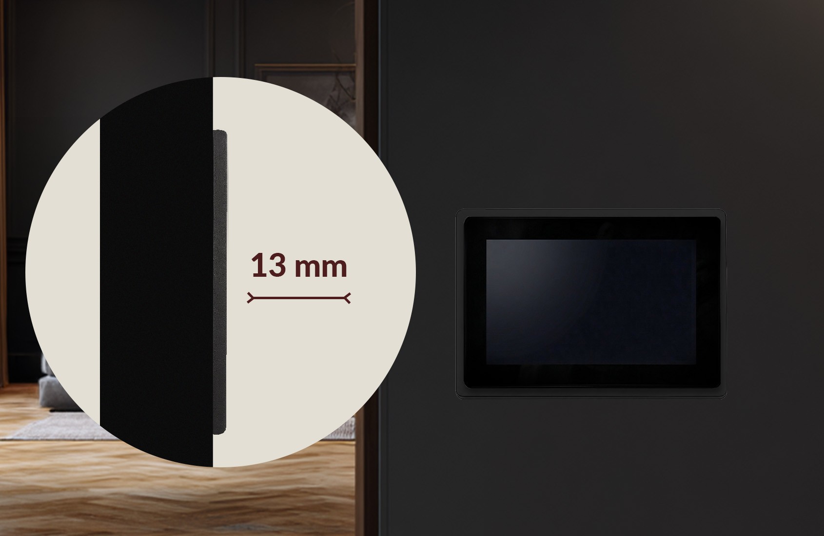 Blebox framepanelM Blebox framepanelM - czarny, ramka ścienna do ekranu controlPanelM