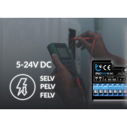 BleBox dacBoxD DC - dwukanałowy ściemniacz i regulator mocy Wi-Fi 0-10V0-5V