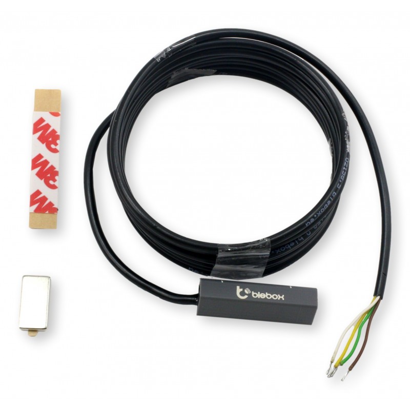 BleBox openSensor antracytowy czujnik otwarcia okna drzwi bramy Wi-Fi 5-48 V DC