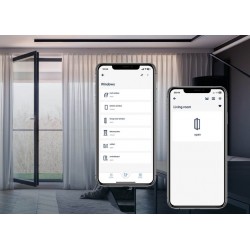 BleBox openSensor antracytowy czujnik otwarcia okna drzwi bramy Wi-Fi 5-48 V DC