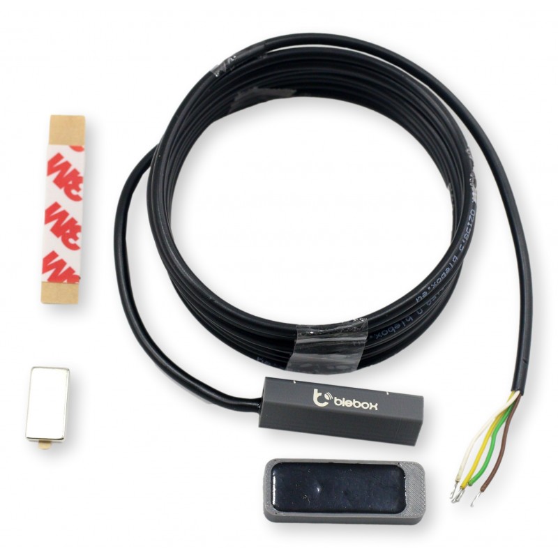 BleBox openSensor twinMagnet antracytowy czujnik otwarcia WiFi 3 stany IP65