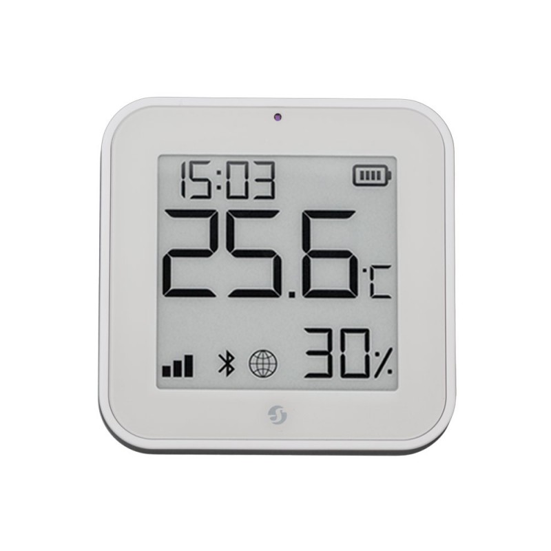Shelly BLU H i T Display ZB biały czujnik temperatury wilgotności światła Zigbee Bluetooth