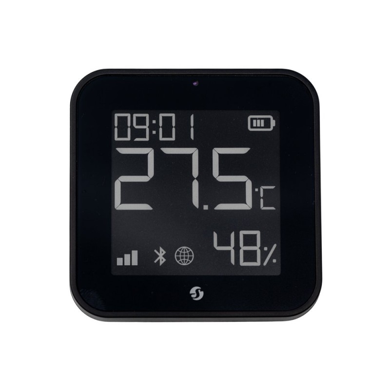 Shelly BLU H i T Display ZB czarny czujnik temperatury wilgotności światła Zigbee Bluetooth