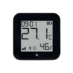 Shelly BLU H i T Display ZB czarny czujnik temperatury wilgotności światła Zigbee Bluetooth