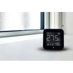 Shelly BLU H i T Display ZB czarny czujnik temperatury wilgotności światła Zigbee Bluetooth