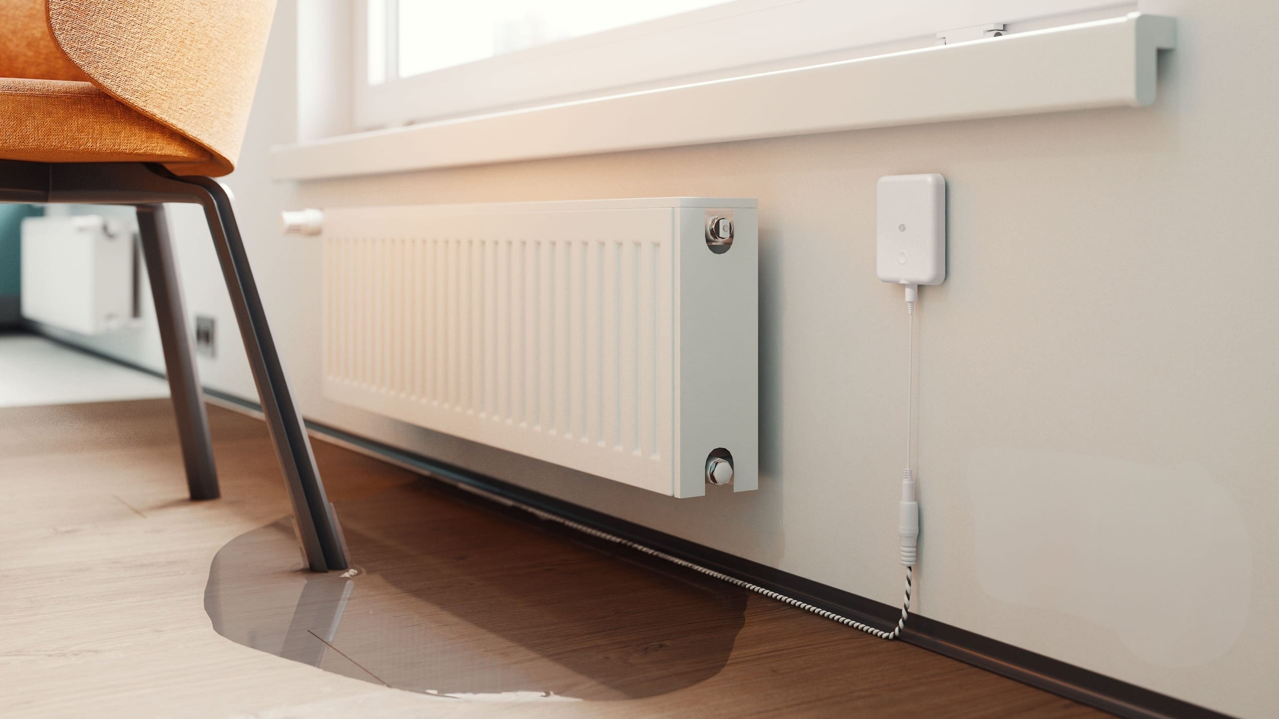 Shelly Flood Gen4 Shelly Flood Gen4 - inteligentny czujnik zalania WiFi, Bluetooth, Zigbee, Matter