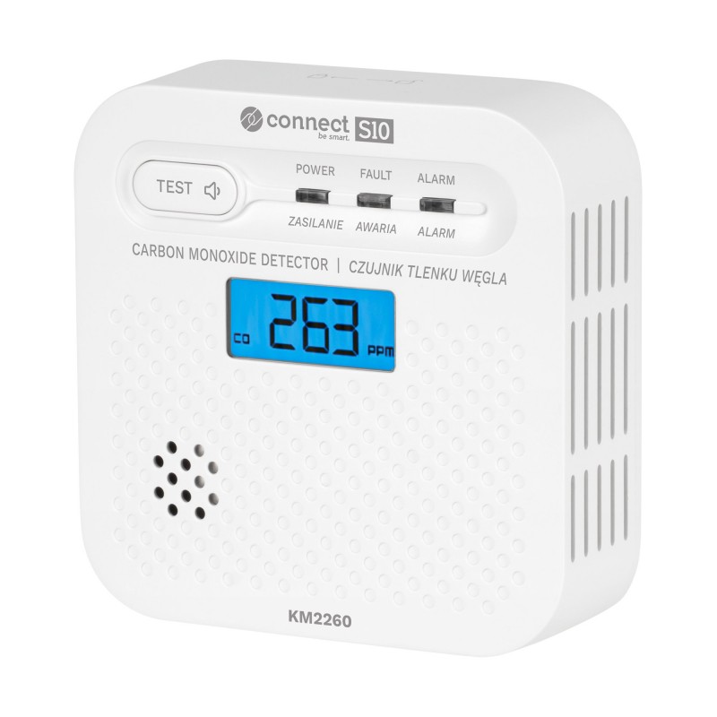 Kruger i Matz Connect S10 czujnik czadu tlenku węgla WiFi Tuya Smart PN-EN50921