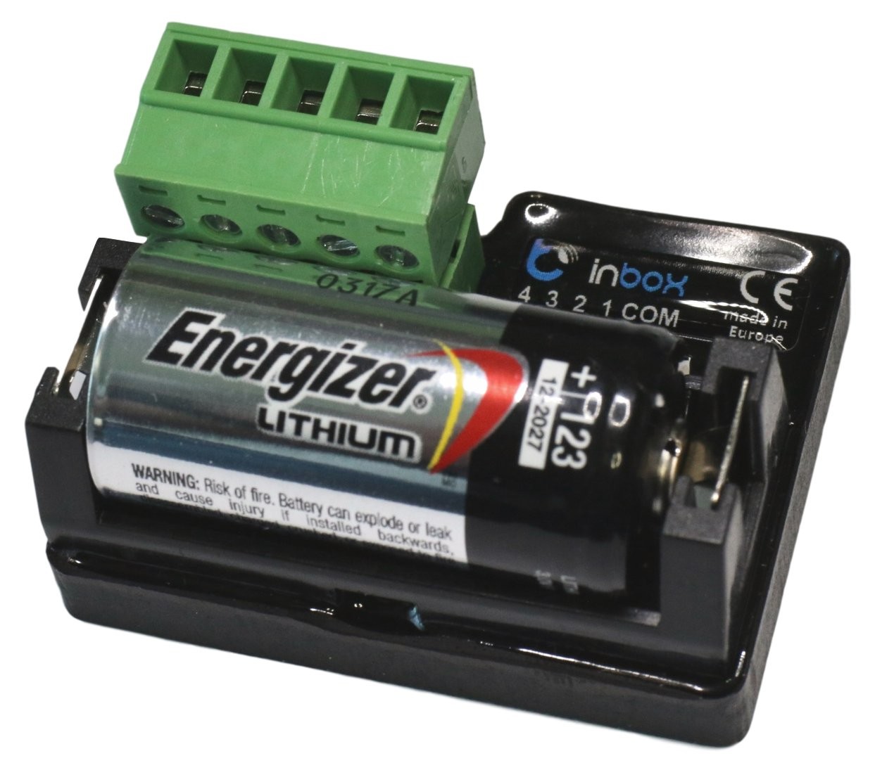 BleBox inBox BleBox inBox - bezprzewodowy przycisk z baterią Energizer Lithium i złączem terminalowym
