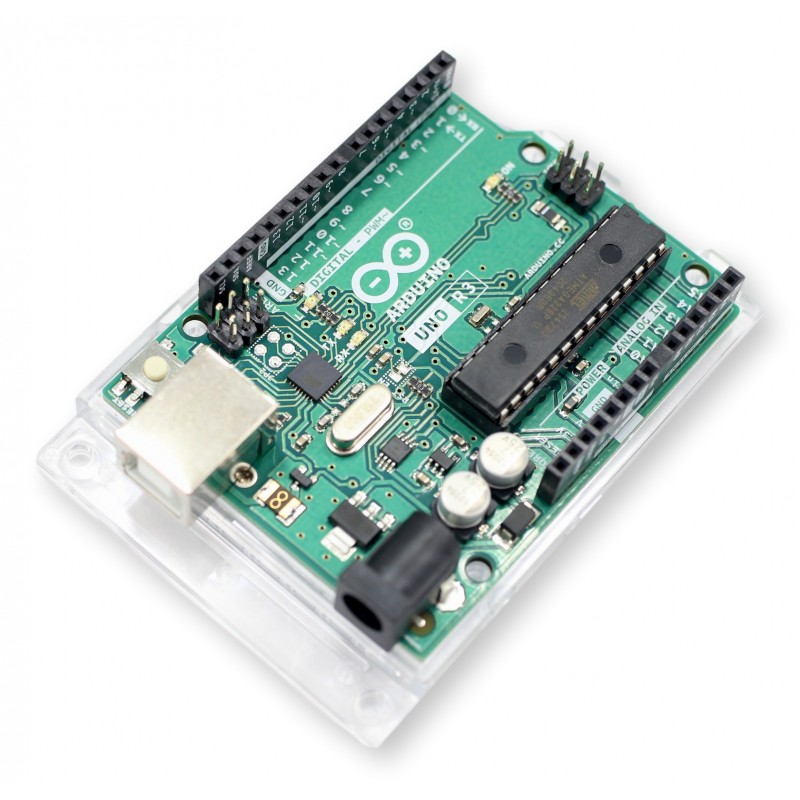 Arduino Uno R3 A000066 - Płyta mikrokontrolera ATmega328, 16 MHz, 14 cyfrowych pinów, 6 analogowych