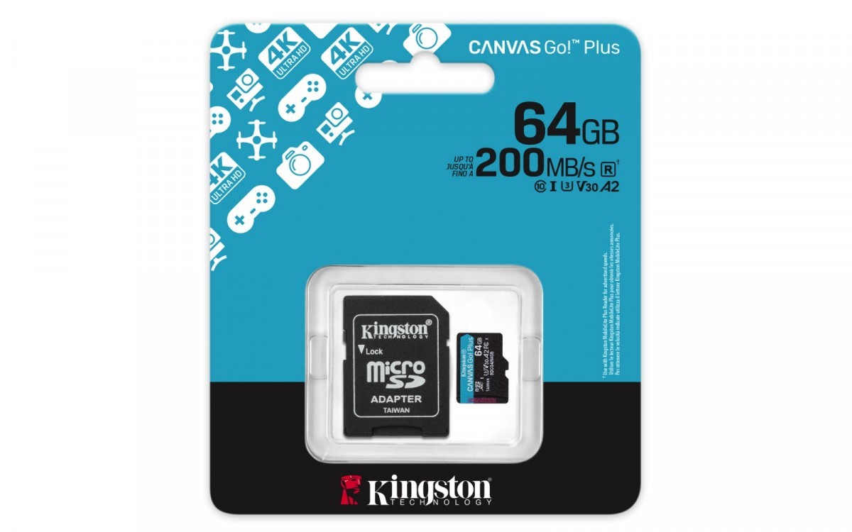 Karta microSDXC Kingston Canvas Go! Plus 64GB - szybka pamięć do Raspberry Pi i innych urządzeń