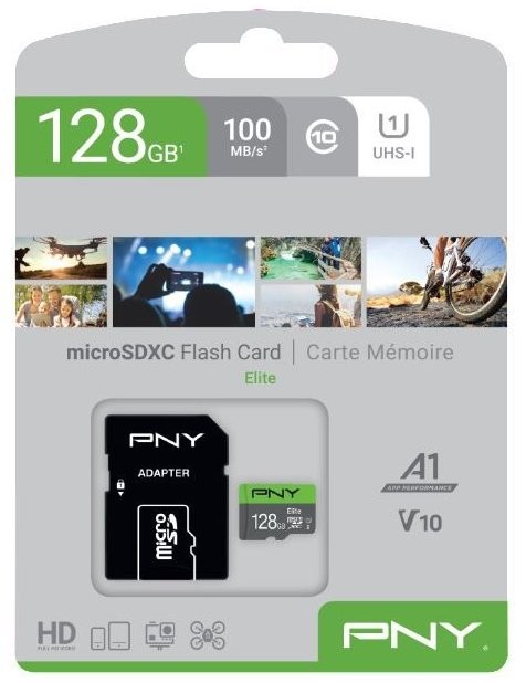 Karta pamięci microSDXC 128GB od PNY - szybkość do 100 MB/s