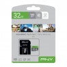 Karta pamięci PNY Elite microSDHC 32GB Class 10 UHS-I U1 z adapterem SD do Raspberry Pi