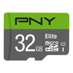 Karta pamięci PNY Elite microSDHC 32GB Class 10 UHS-I U1 z adapterem SD do Raspberry Pi