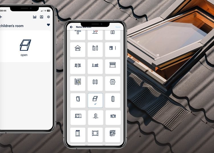 BleBox openSensor - brązowy - czujnik otwarcia okna drzwi bramy WiFi w aplikacji
