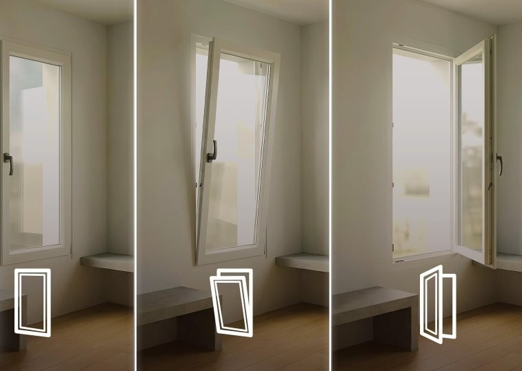 BleBox openSensor - czujnik otwarcia okna drzwi bramy WiFi w różnych stanach