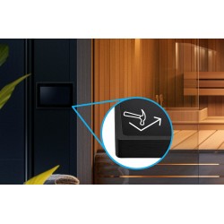 BleBox framePanelM czarny - ramka ścienna do ekranu WiFi controlPanelM
