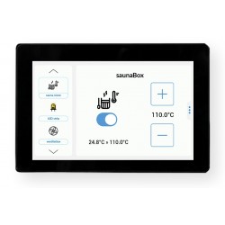 BleBox controlPanelM czarny dotykowy panel Wi-Fi 5 cali do sterowania urządzeniami BleBox