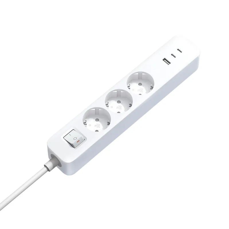 Xiaomi 20W Power Strip XMCXB01EU - listwa 3 gniazda AC, 2x USB-C i USB-A