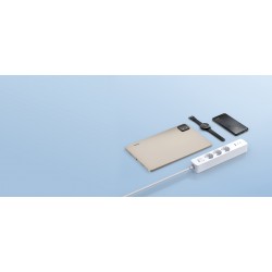 Xiaomi 20W Power Strip XMCXB01EU - listwa 3 gniazda AC, 2x USB-C i USB-A
