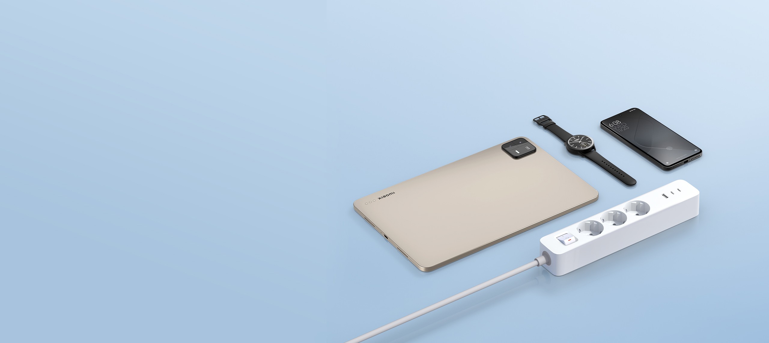 Xiaomi 20W Power Strip (2C1A) EU Xiaomi 20W Power Strip (2C1A) EU - biały zasilacz do urządzeń Xiaomi