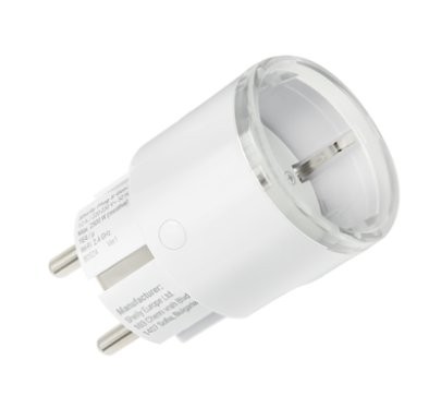 Shelly Plug S MTR Gen3 - biały wtycznik inteligentny Biały inteligentny wtycznik Shelly Plug S MTR Gen3 z przezroczystym pokrywem