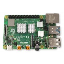 Zestaw do Raspberry Pi 4 Model B - obudowa ABS A2, wentylator HYPRO 5 V i 4 radiatory