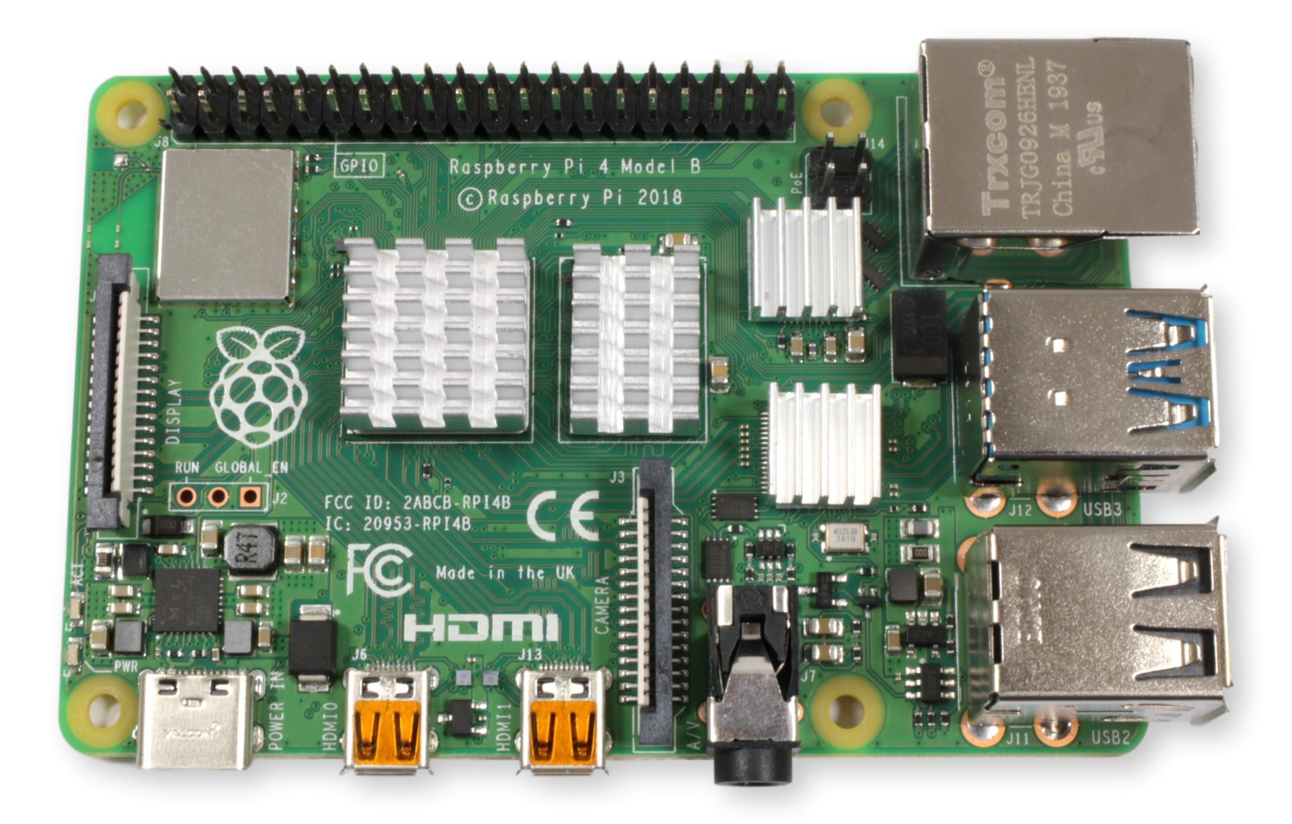 Raspberry Pi 4 Model B z obudową ABS A2 black z wentylatorem HYPRO i radiatorami