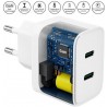 Ładowarka GaN 60W USB-C (2x30W) eXtremestyle