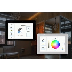 BleBox controlPanelM biały dotykowy panel Wi-Fi 5 cali do sterowania urządzeniami BleBox