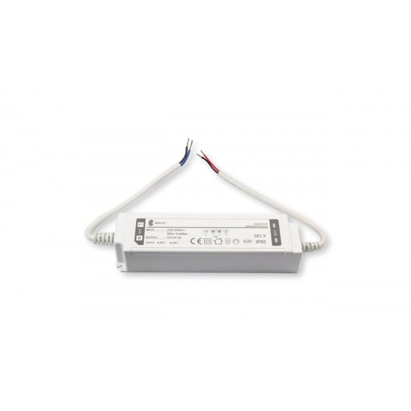Zasilacz 12V 60W - ZLDP 60-12YCL 5,0A IP65 BREVE