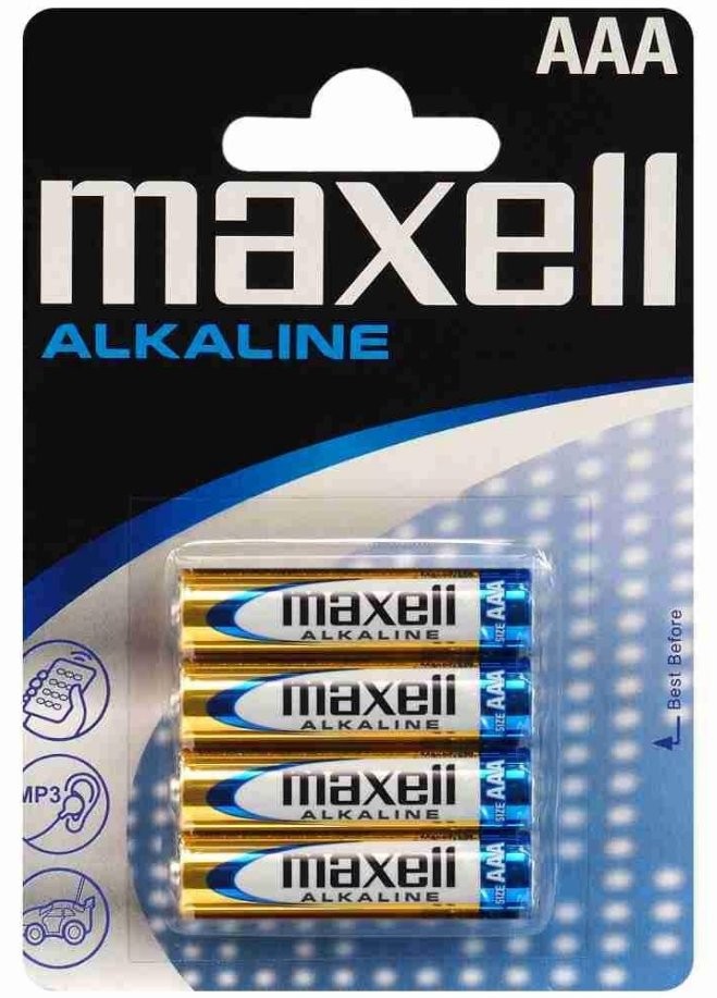 Baterie Maxell LR-3 AAA - cztery baterie alkaliczne w opakowaniu