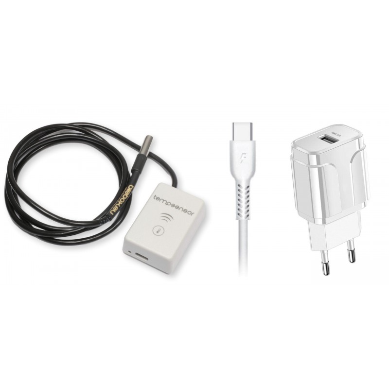 BleBox tempSensor - czujnik temperatury z sondą 1m zasilacz USB-C