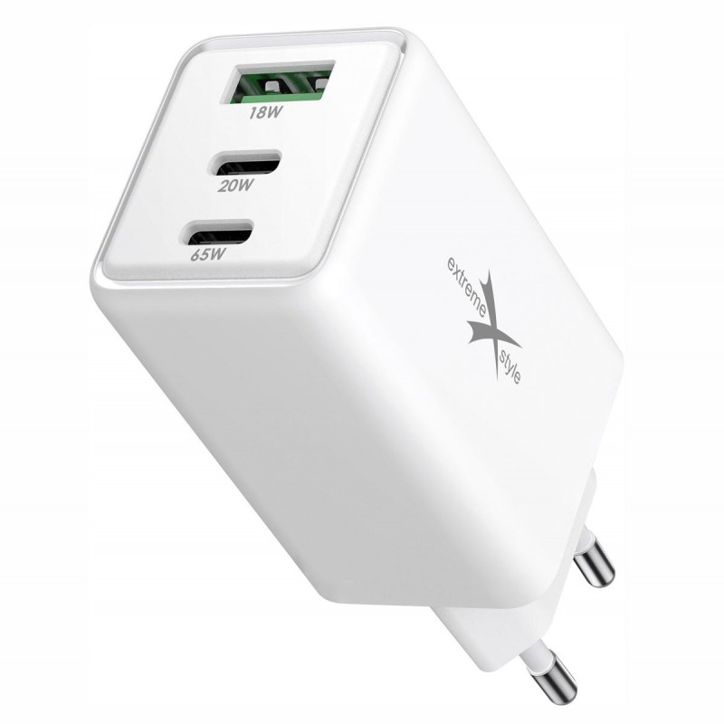 eXtremestyle GaN evo TC65CCUGAN - ładowarka sieciowa 65W