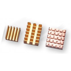 Zestaw radiatorów do Raspberry Pi 4 - chłodzenie CPU i układów